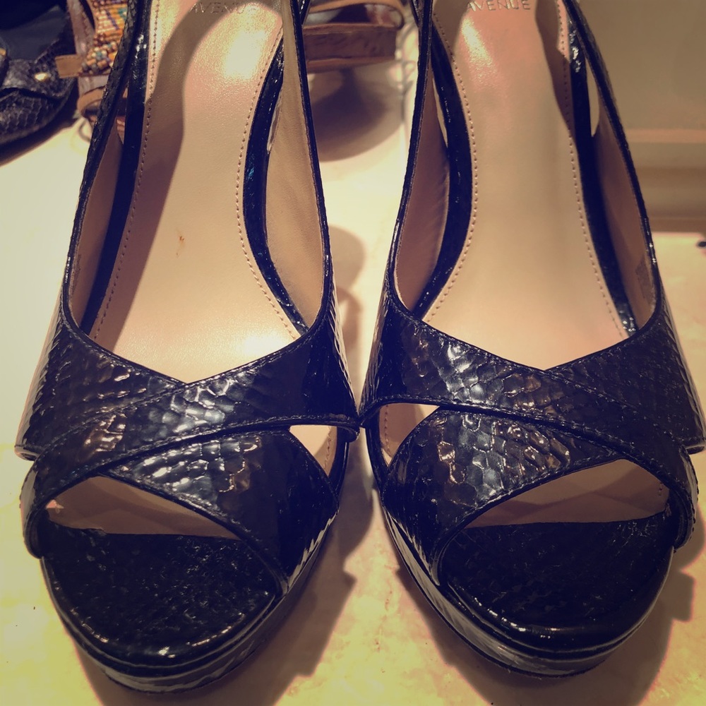 Saks black heels